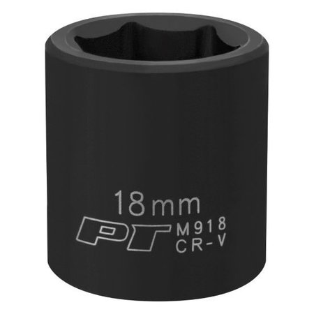 PERFORMANCE TOOL 3/8 In Dr. Impact Socket 18Mm Socket Imp 18Mm, M918 M918